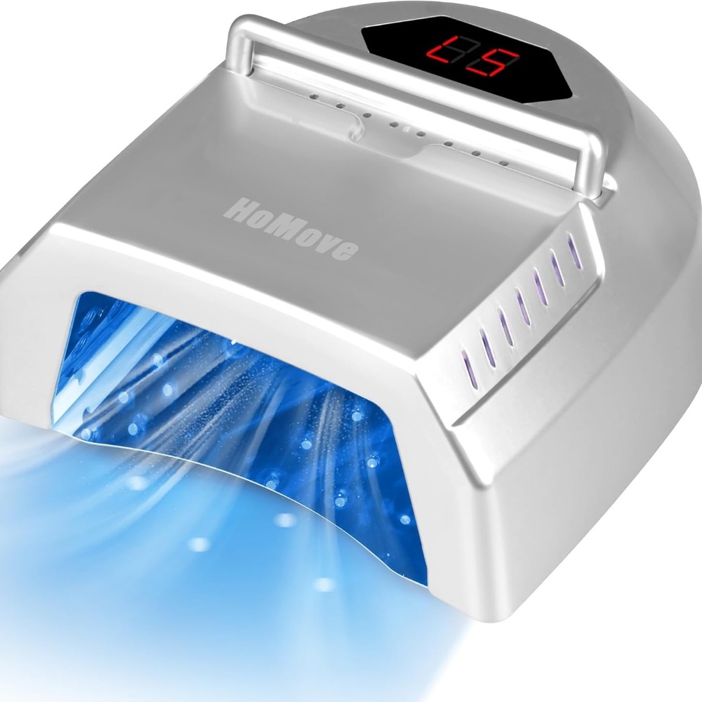 Silver Professional Rechargeable Cordless UV LED Nail Light/Lamp
